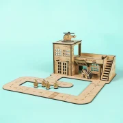 Crateit Town – Wooden toy – Fire Station