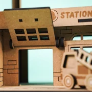 Crateit Town – Wooden toy – Fire Station