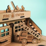 Crateit Town – Wooden toy – Fire Station