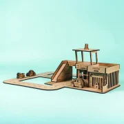 Crateit Town – Wooden toy – Police Station