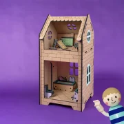 Crateit Roomies – Wooden toy – Bathroom & Bedroom – The Bubble Nest