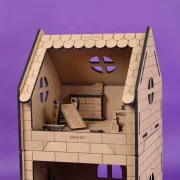 Crateit Roomies – Wooden toy – Bathroom & Bedroom – The Bubble Nest