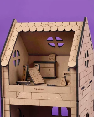 Crateit Roomies – Wooden toy – Bathroom & Bedroom – The Bubble Nest