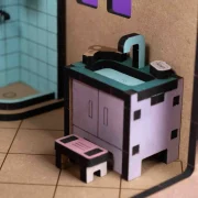Crateit Roomies – Wooden toy – Bathroom & Bedroom – The Bubble Nest
