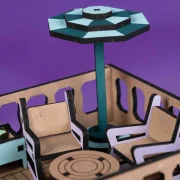 Crateit Roomies – Wooden toy – Office & Balcony – The Cloud Office
