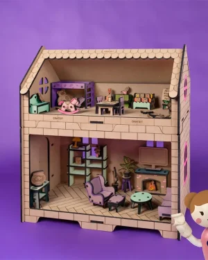Crateit Roomies – Wooden toy – Living Room & Playroom – Couch & Crayons