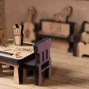 Crateit Roomies – Wooden toy – Living Room & Playroom – Couch & Crayons