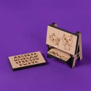 Crateit Roomies – Wooden toy – Living Room & Playroom – Couch & Crayons