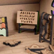 Crateit Roomies – Wooden toy – Living Room & Playroom – Couch & Crayons