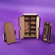 Crateit Roomies – Wooden toy – Kitchen & Bedroom – Breakfast in Bed