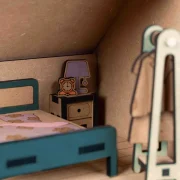 Crateit Roomies – Wooden toy – Kitchen & Bedroom – Breakfast in Bed