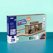 Crateit Town – Wooden toy – City Gas Station,6