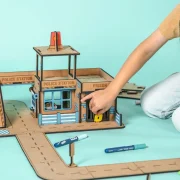Crateit Town – Wooden toy – Police Station