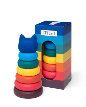 Cat stacking tower – Bright colors