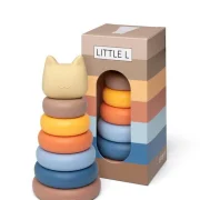 Cat stacking towe – Beiges and blues