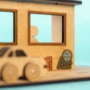 Crateit Town – Wooden toy – City Gas Station,6