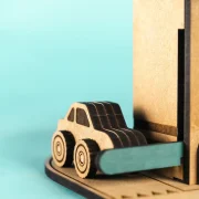 Crateit Town – Wooden toy – City Gas Station,6