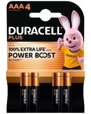 Duracell Plus Boost AAA 4-Pack